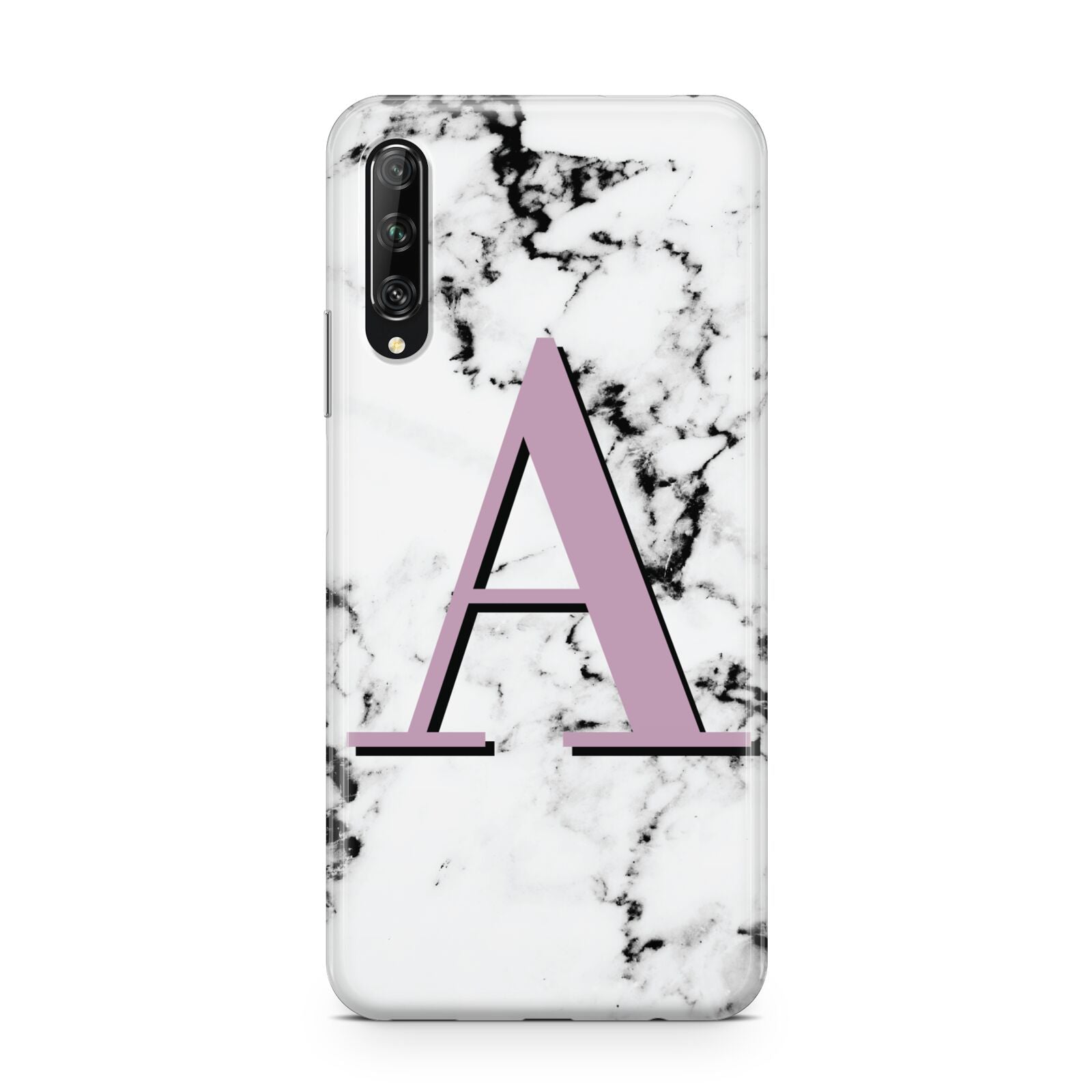 Personalised Purple Single Initial Marble Huawei P Smart Pro 2019