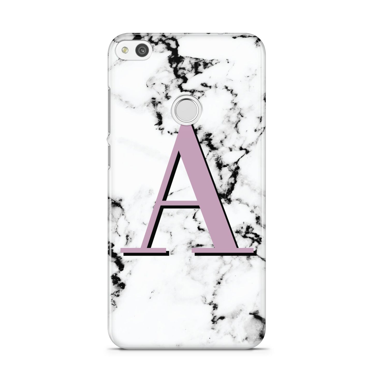 Personalised Purple Single Initial Marble Huawei P8 Lite Case
