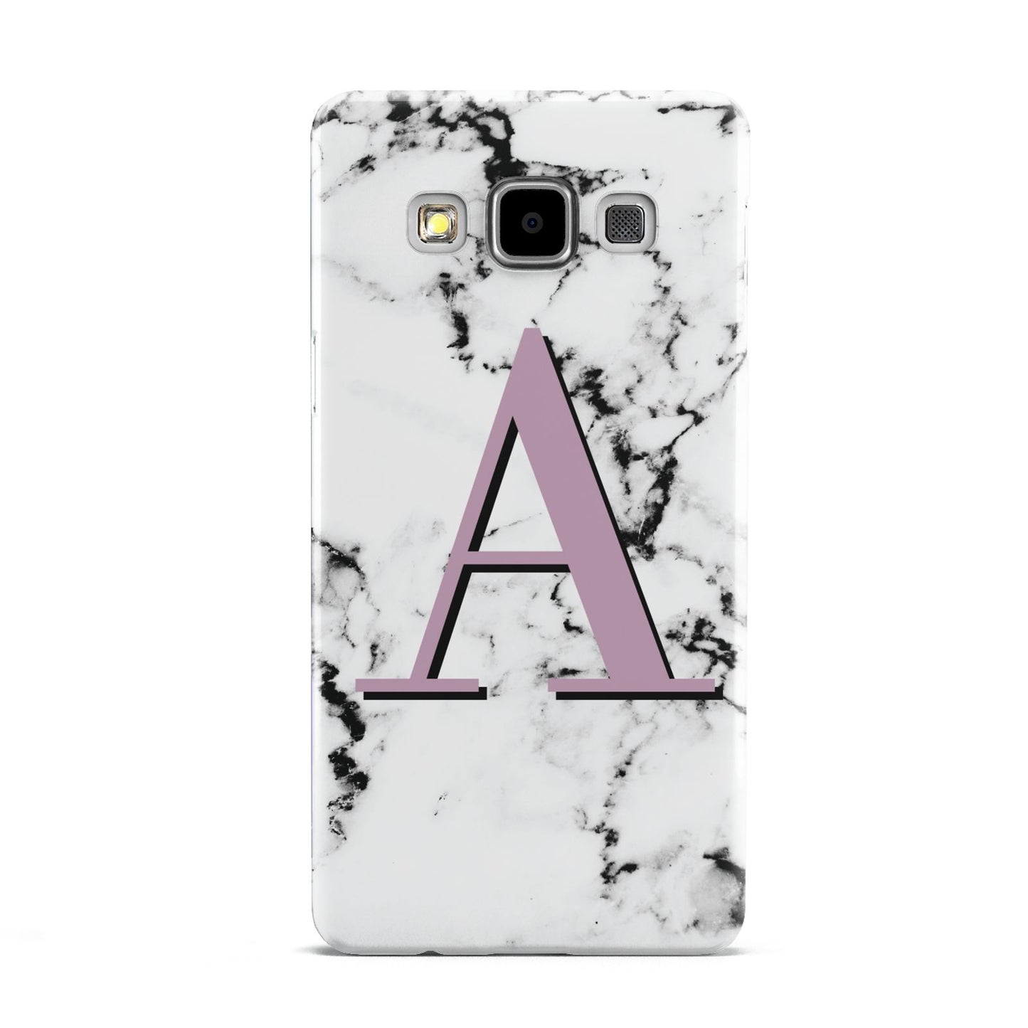 Personalised Purple Single Initial Marble Samsung Galaxy A5 Case