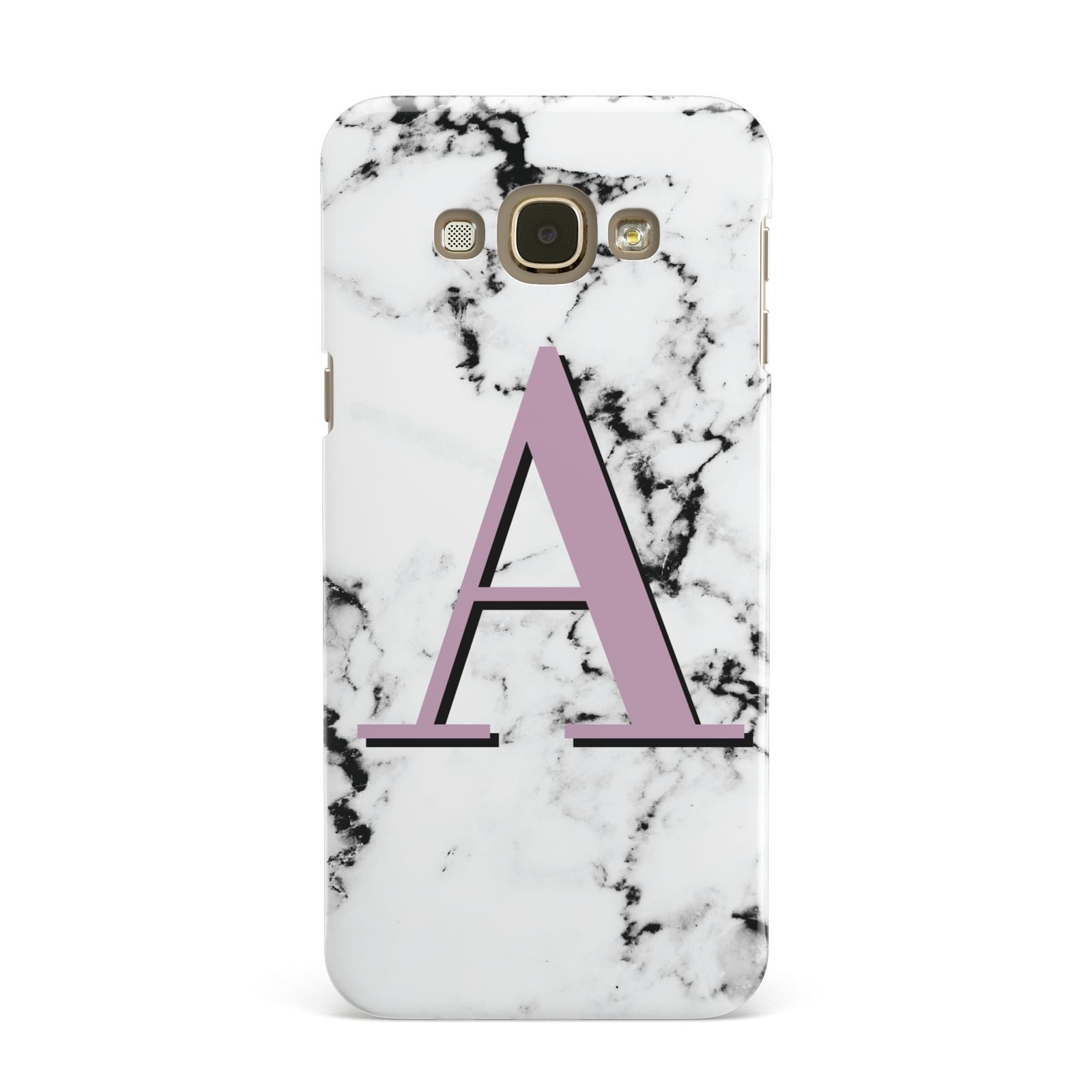 Personalised Purple Single Initial Marble Samsung Galaxy A8 Case
