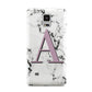 Personalised Purple Single Initial Marble Samsung Galaxy Note 4 Case