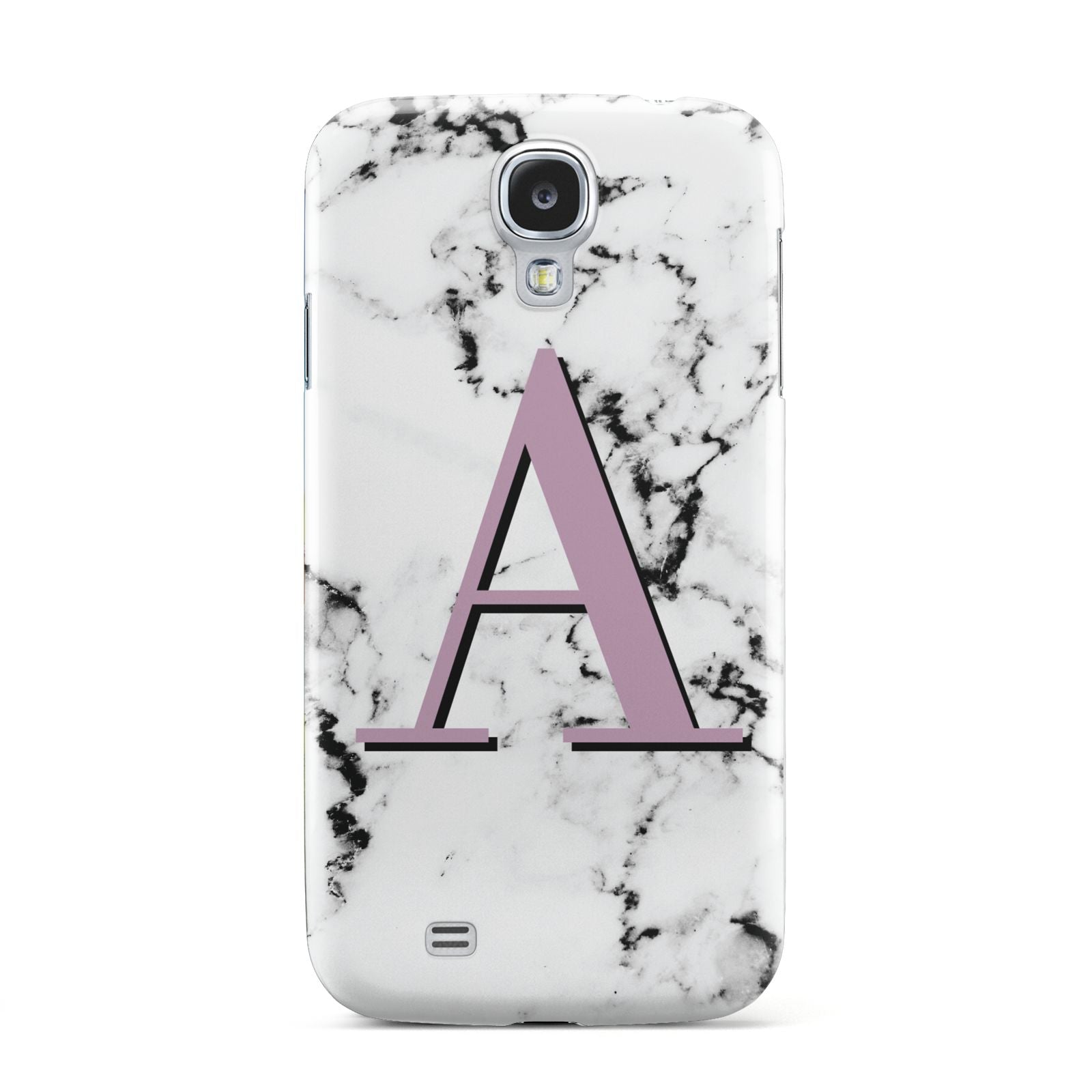 Personalised Purple Single Initial Marble Samsung Galaxy S4 Case
