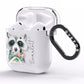 Personalised Raccoon AirPods Clear Case Side Image