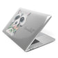 Personalised Raccoon Apple MacBook Case Side View