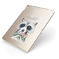 Personalised Raccoon Apple iPad Case on Gold iPad Side View