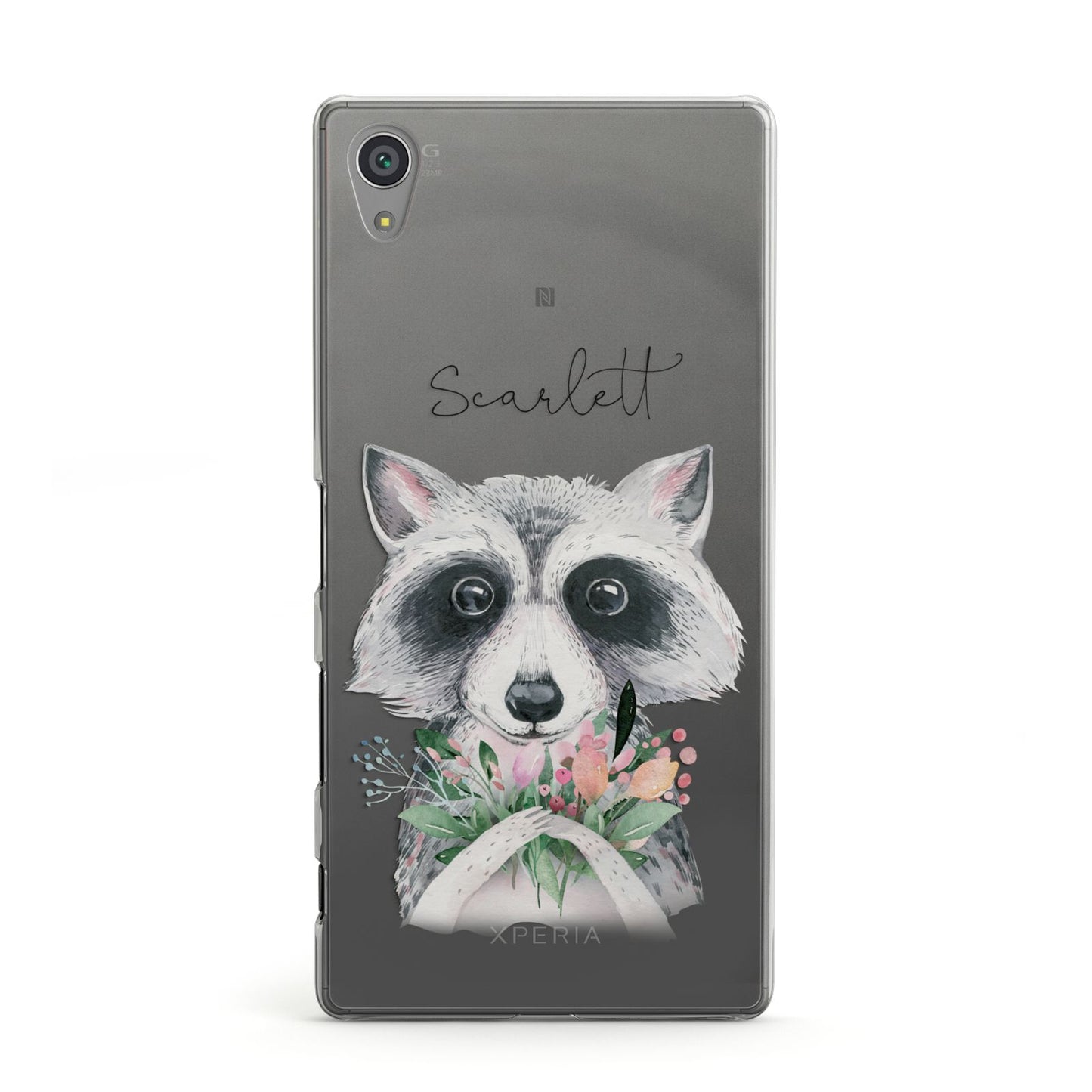 Personalised Raccoon Sony Xperia Case