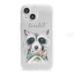 Personalised Raccoon iPhone 13 Mini Clear Bumper Case