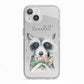 Personalised Raccoon iPhone 13 TPU Impact Case with White Edges