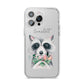 Personalised Raccoon iPhone 14 Pro Max Clear Tough Case Silver