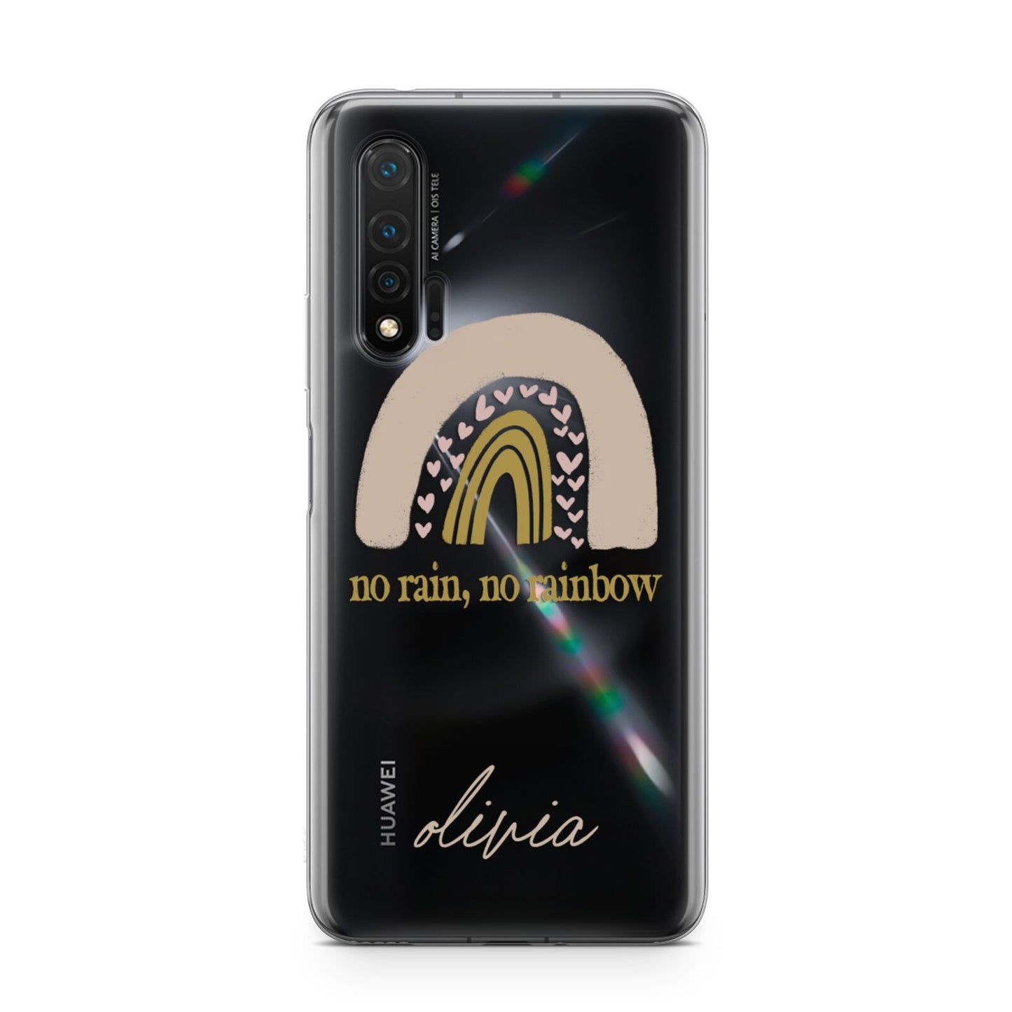 Personalised Rainbow Huawei Nova 6 Phone Case