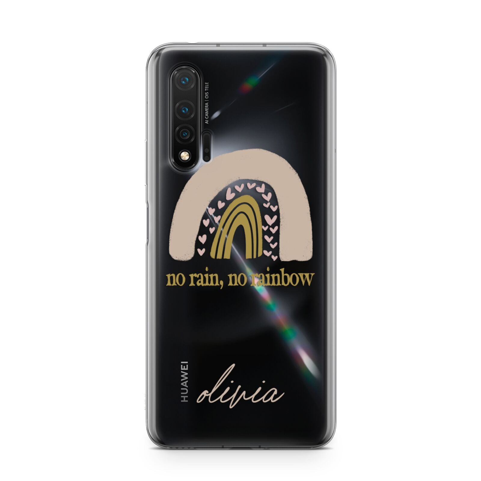 Personalised Rainbow Huawei Nova 6 Phone Case