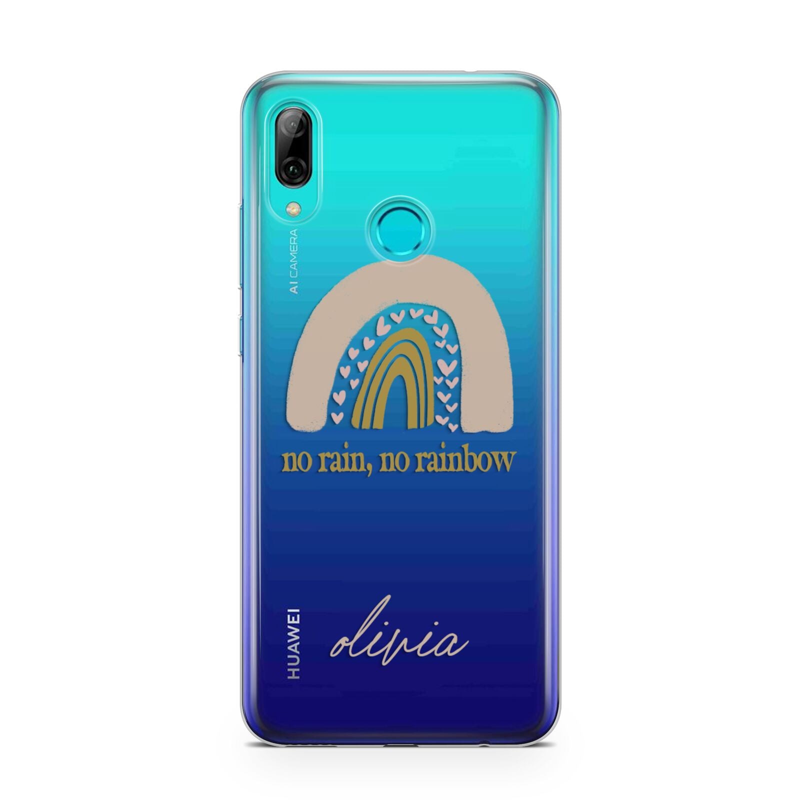 Personalised Rainbow Huawei P Smart 2019 Case