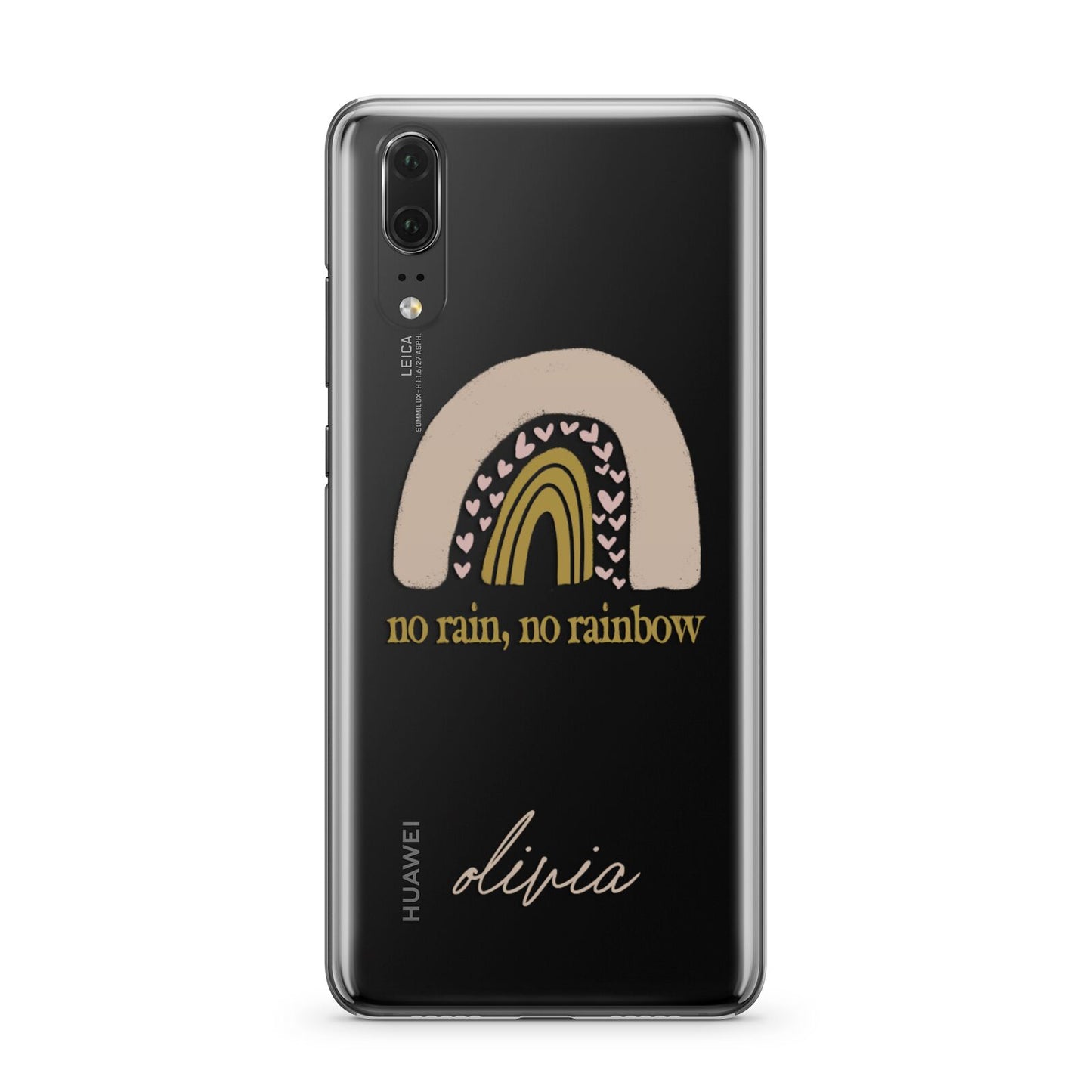Personalised Rainbow Huawei P20 Phone Case