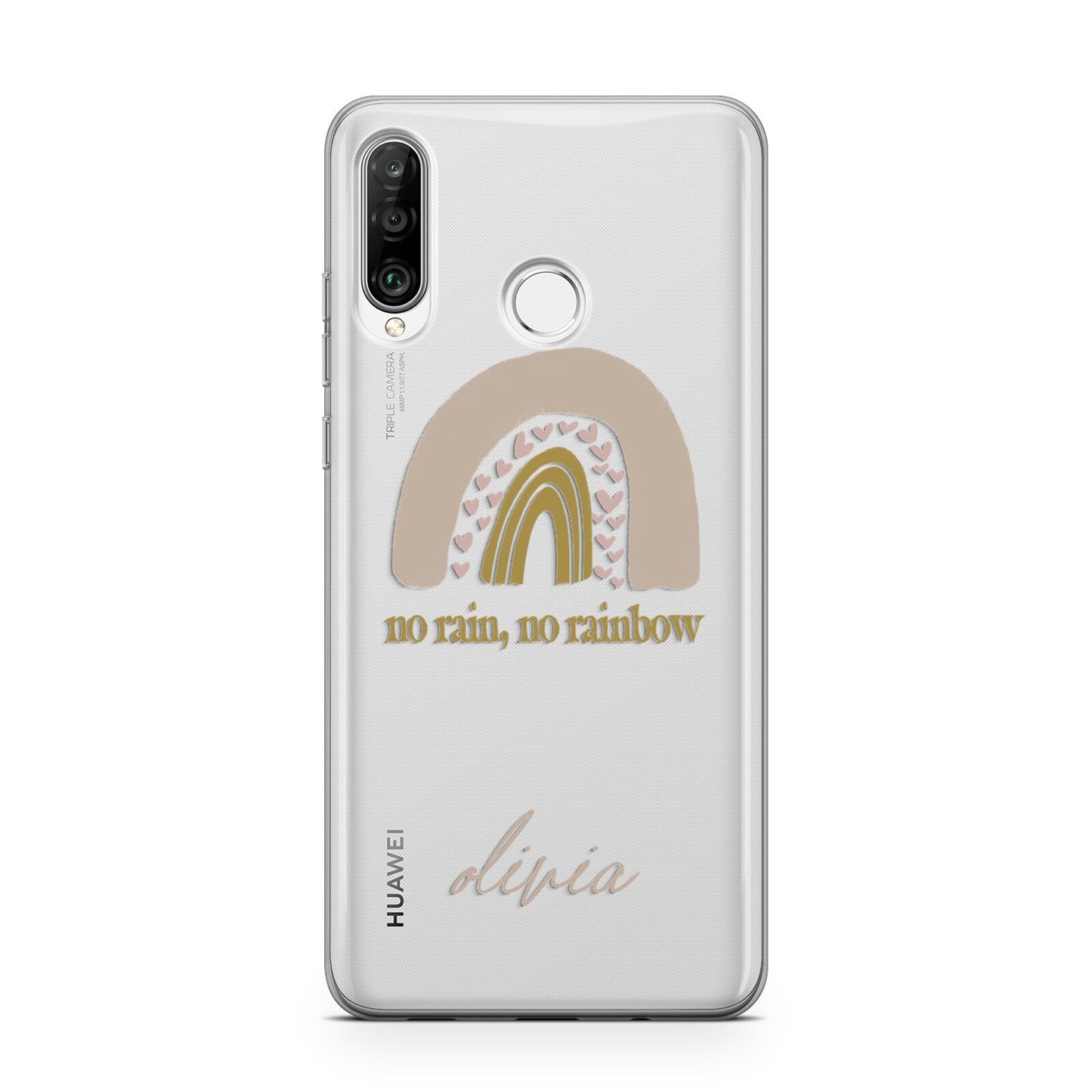 Personalised Rainbow Huawei P30 Lite Phone Case