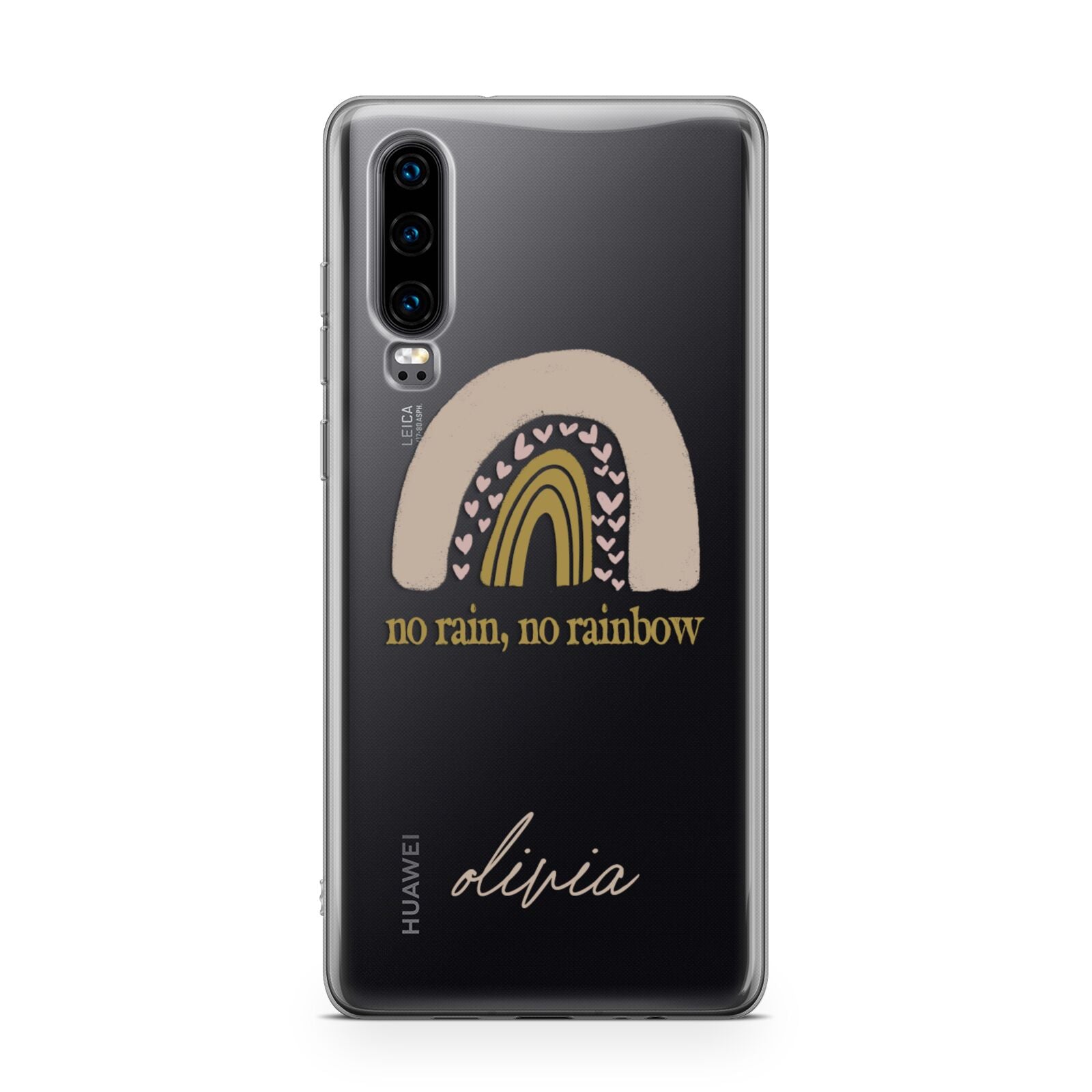 Personalised Rainbow Huawei P30 Phone Case
