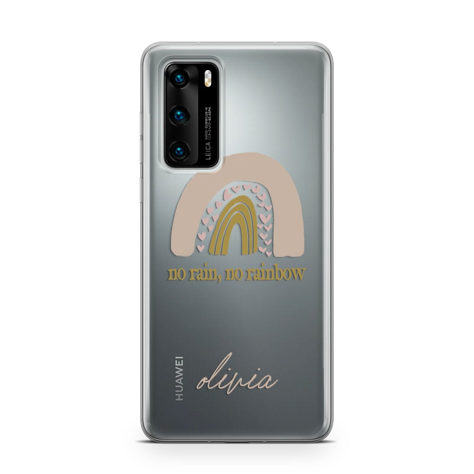 Personalised Rainbow Huawei P40 Phone Case