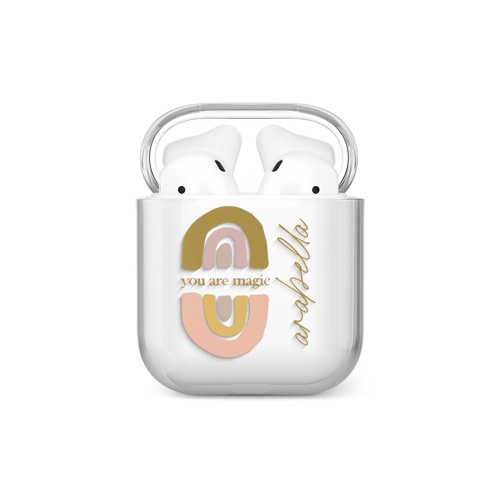 Personalised Rainbow Magic AirPods Case