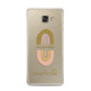 Personalised Rainbow Magic Samsung Galaxy A3 2016 Case on gold phone