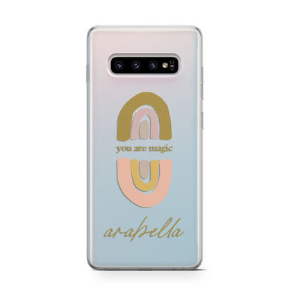 Personalised Rainbow Magic Samsung Galaxy S10 Case