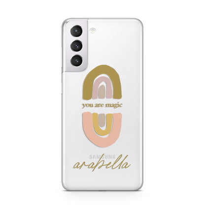 Personalised Rainbow Magic Samsung S21 Case