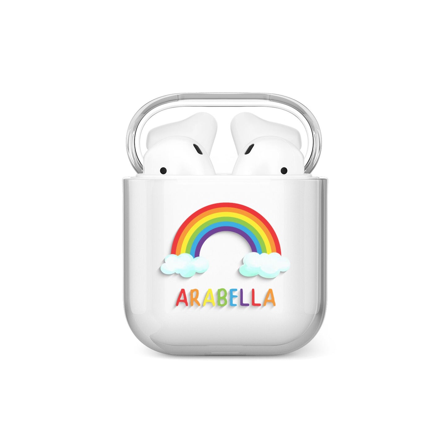 Personalised Rainbow Name AirPods Case