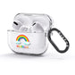 Personalised Rainbow Name AirPods Glitter Case 3rd Gen Side Image