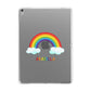 Personalised Rainbow Name Apple iPad Silver Case
