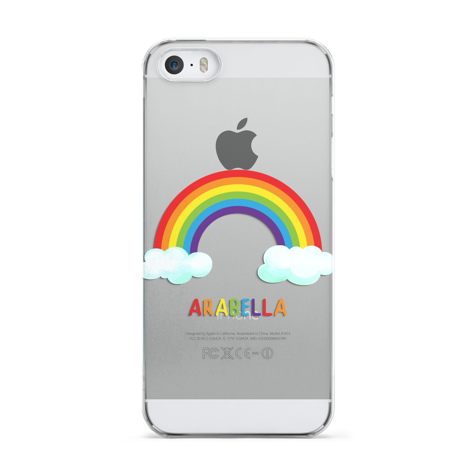 Personalised Rainbow Name Apple iPhone 5 Case