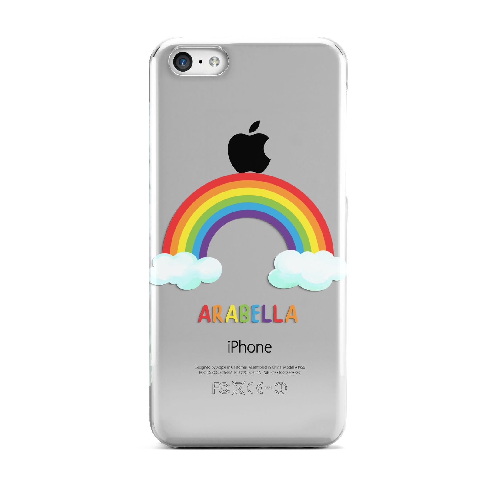 Personalised Rainbow Name Apple iPhone 5c Case