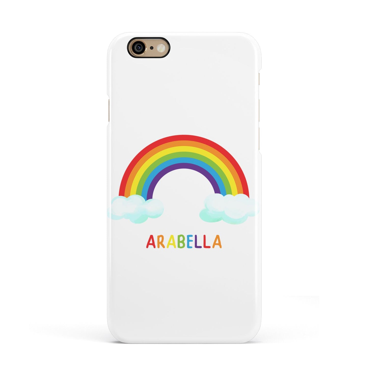 Personalised Rainbow Name Apple iPhone 6 3D Snap Case