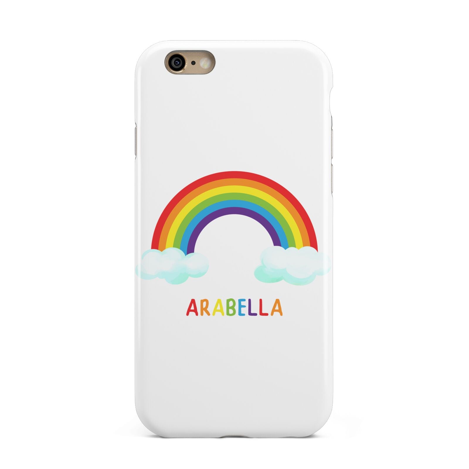 Personalised Rainbow Name Apple iPhone 6 3D Tough Case