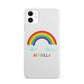 Personalised Rainbow Name iPhone 11 3D Snap Case
