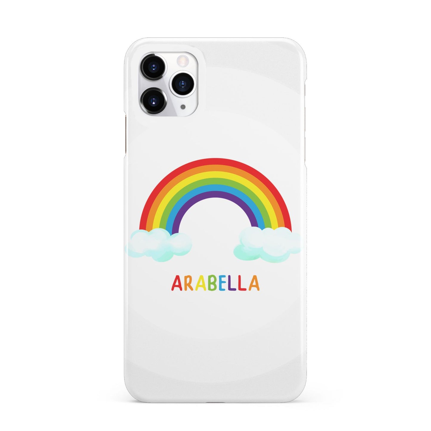 Personalised Rainbow Name iPhone 11 Pro Max 3D Snap Case