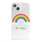 Personalised Rainbow Name iPhone 13 Full Wrap 3D Snap Case