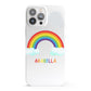 Personalised Rainbow Name iPhone 13 Pro Max Full Wrap 3D Snap Case