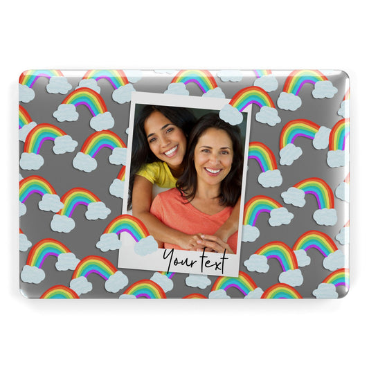 Personalised Rainbow Photo Upload Apple MacBook Case