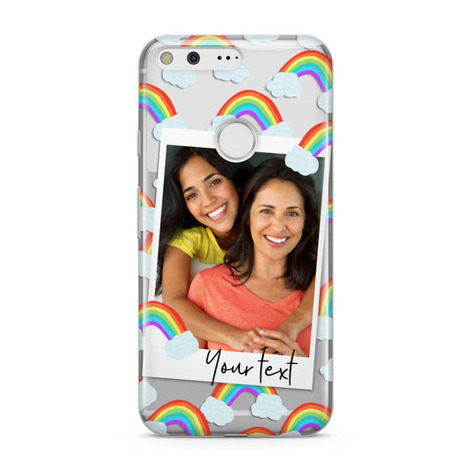 Personalised Rainbow Photo Upload Google Pixel Case