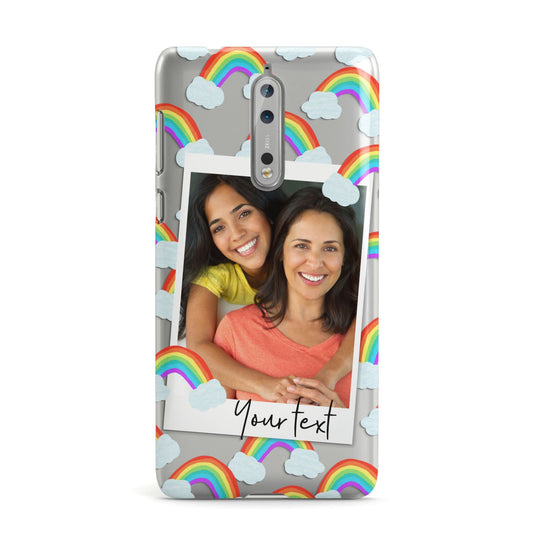 Personalised Rainbow Photo Upload Nokia Case