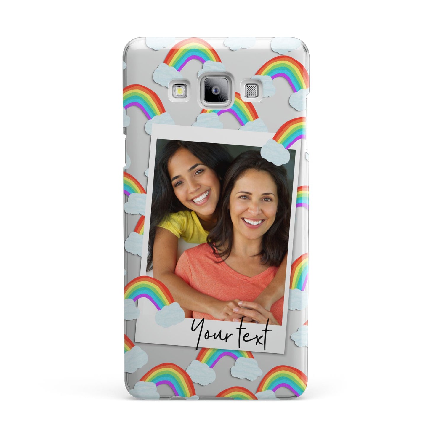 Personalised Rainbow Photo Upload Samsung Galaxy A7 2015 Case