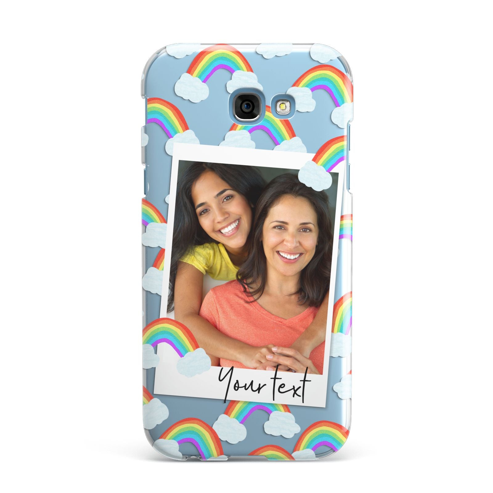 Personalised Rainbow Photo Upload Samsung Galaxy A7 2017 Case
