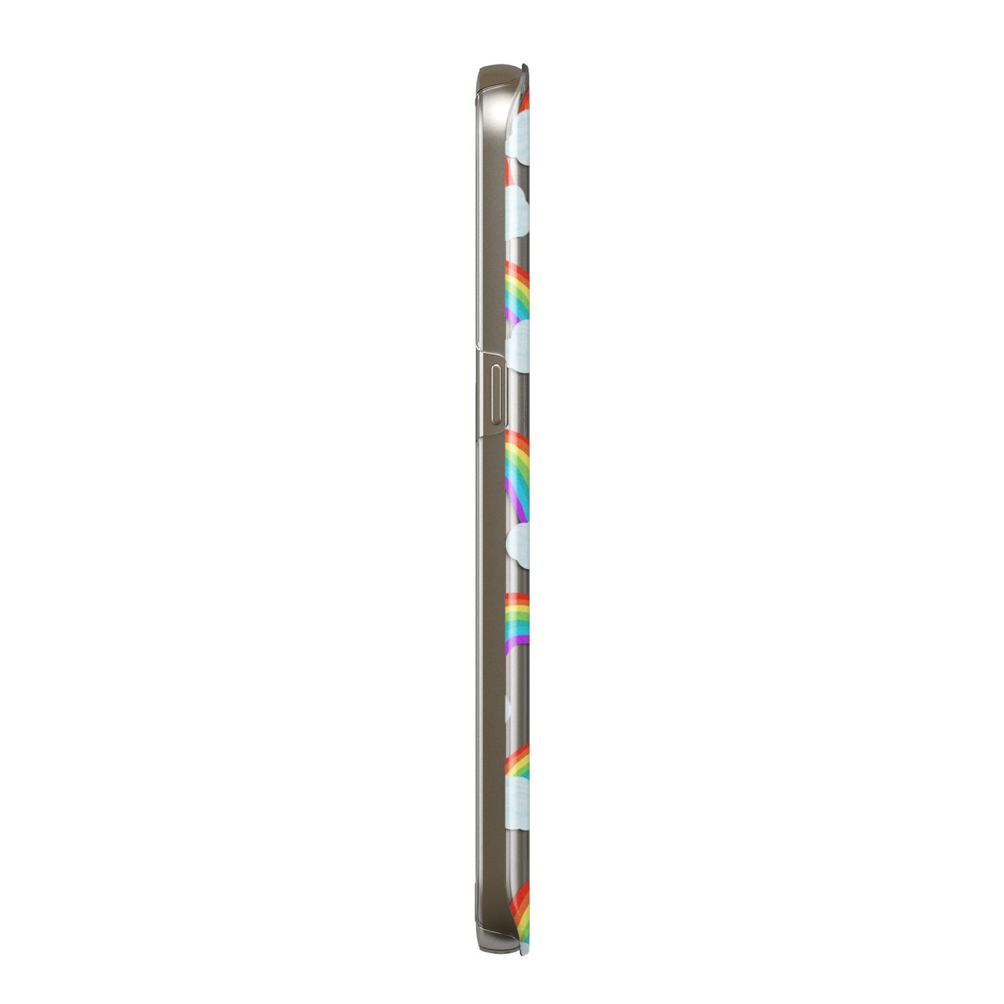 Personalised Rainbow Photo Upload Samsung Galaxy Case Side View