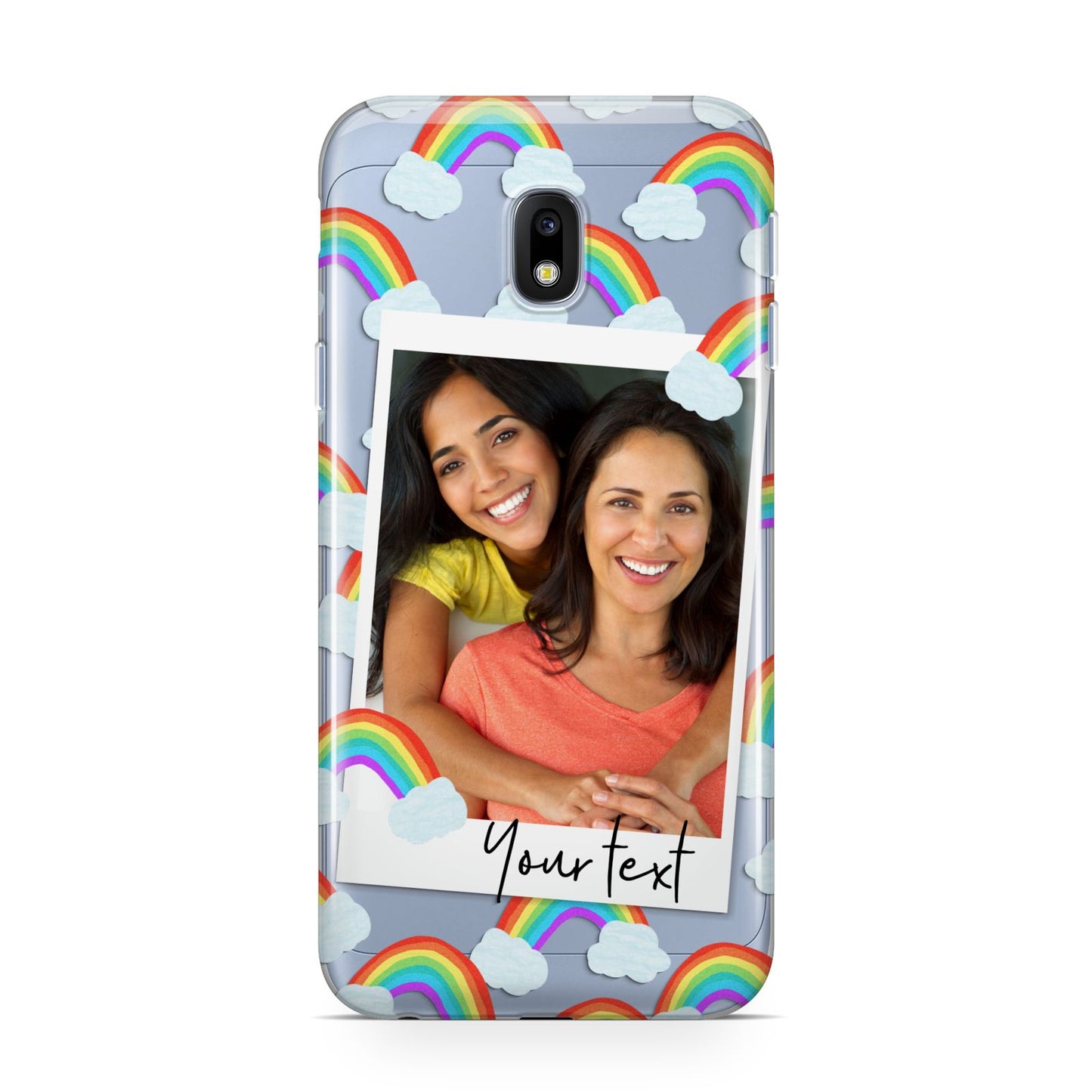 Personalised Rainbow Photo Upload Samsung Galaxy J3 2017 Case