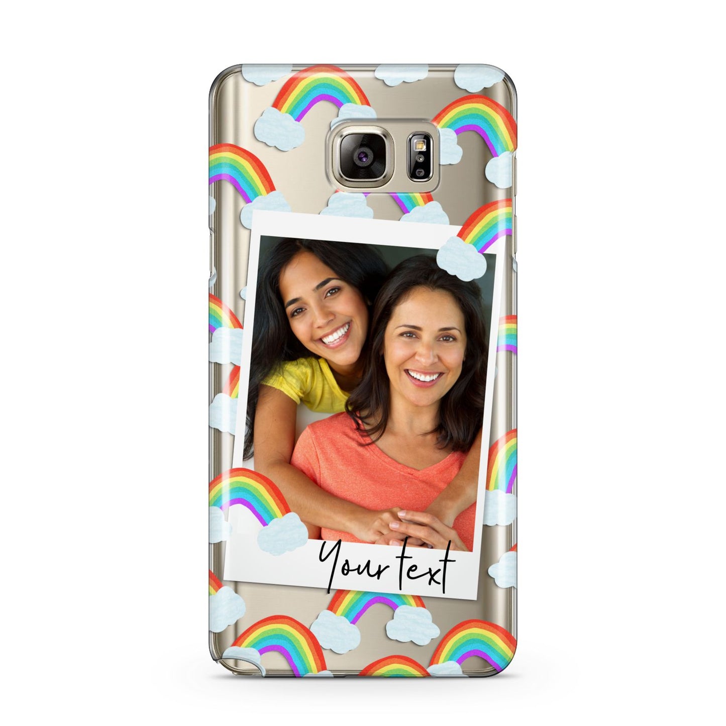 Personalised Rainbow Photo Upload Samsung Galaxy Note 5 Case