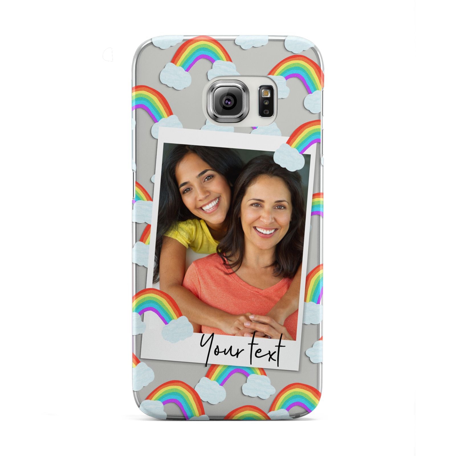 Personalised Rainbow Photo Upload Samsung Galaxy S6 Edge Case