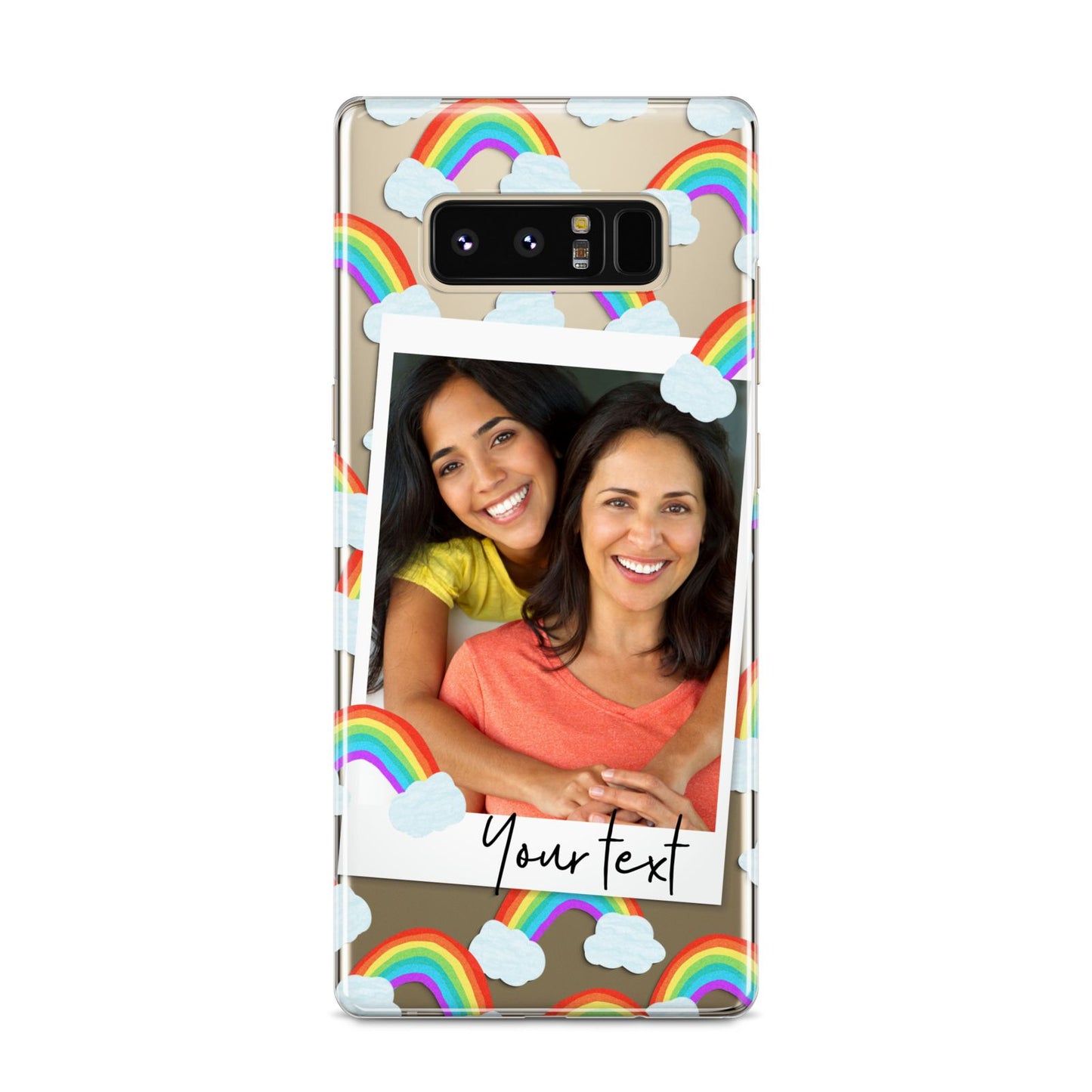 Personalised Rainbow Photo Upload Samsung Galaxy S8 Case