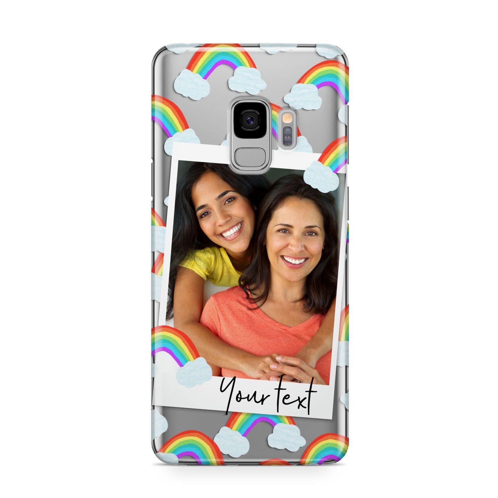 Personalised Rainbow Photo Upload Samsung Galaxy S9 Case