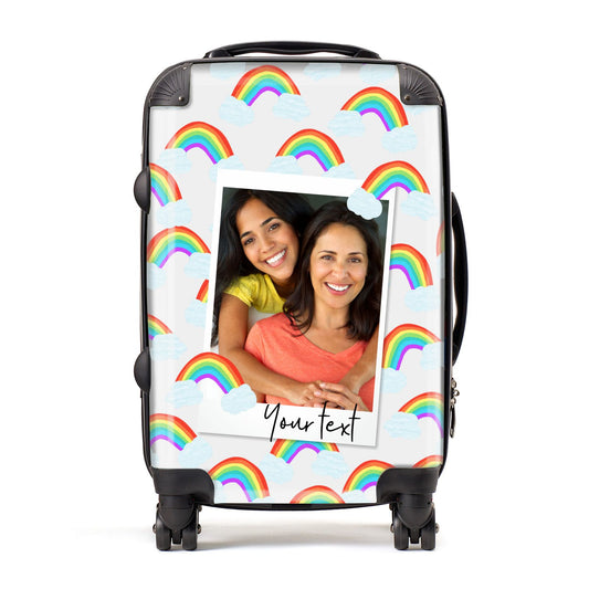 Personalised Rainbow Photo Upload Suitcase