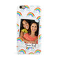Personalised Rainbow Photo Upload iPhone 6 Plus 3D Snap Case on Gold Phone