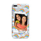 Personalised Rainbow Photo Upload iPhone 7 Plus Bumper Case on Silver iPhone