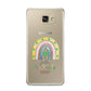 Personalised Rainbow Shamrock Samsung Galaxy A9 2016 Case on gold phone